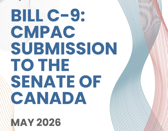 Bill C-9 CMPAC Submission to the Senate of Canada