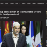 Global News: Muslim group seeks action on Islamophobia 5 years after Ontario family murdered