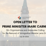Open Letter Calling for the Removal of Immigration Minister Lena Diab